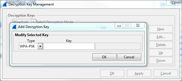enter decryption key in wireshark ubuntu