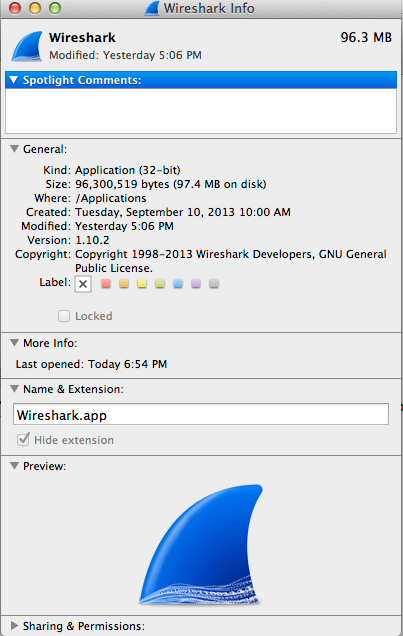 macbook wireshark