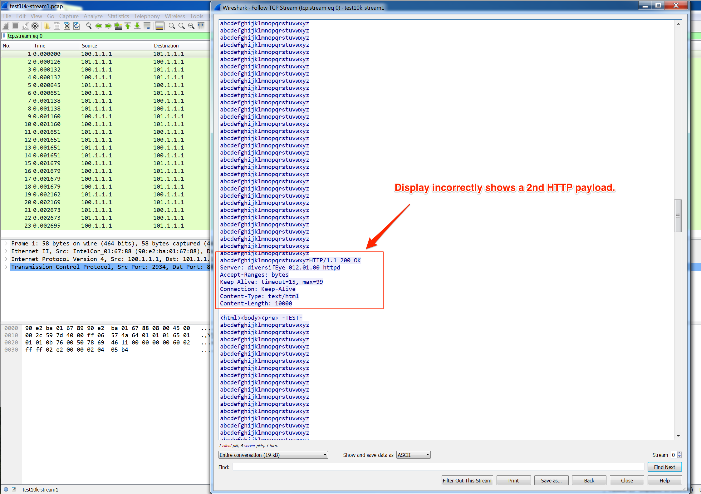 wireshark pcap follow udp stream save to raw command line